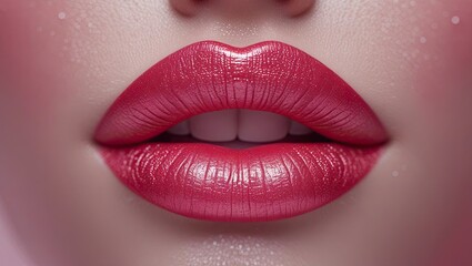 Fototapeta premium beautiful roze lips