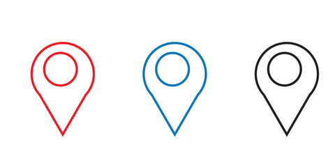 location pin icon on white background. location pin point. flat style. Map pointer icon for your web site design, logo, app, UI. 