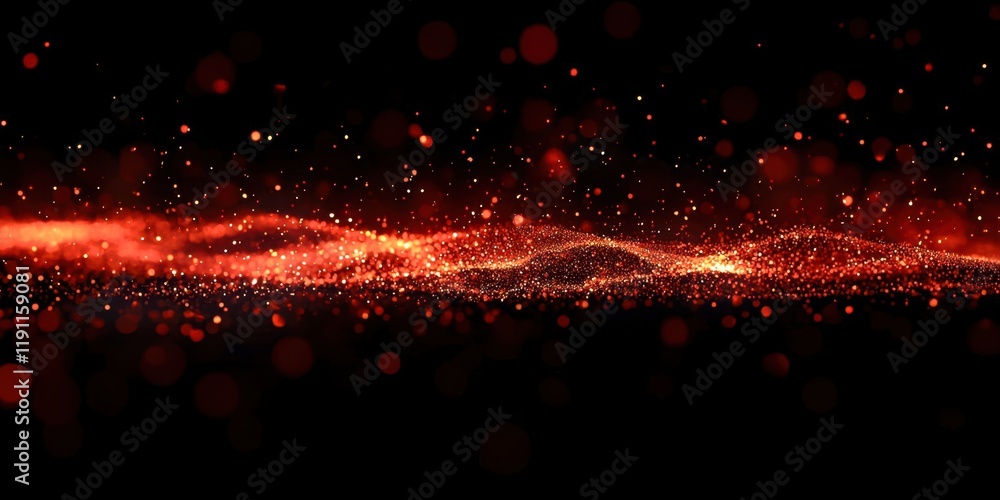 Aufkleber red line with a lot of dots on it
