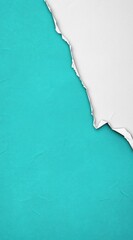 Torn paper, teal background, reveal, design, texture, template
