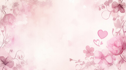 Fototapeta premium Valentine's Day background wallpaper featuring hearts, flowers, chocolates, and gifts in a romantic and festive design