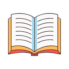 open book vector icon, open book vector illustration - simple illustration of open book, perfect for logos and iconsopen book 