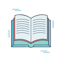 open book vector icon, open book vector illustration - simple illustration of open book, perfect for logos and iconsopen book 