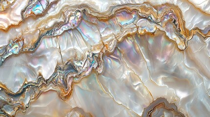Iridescent mother-of-pearl inlay. Abstract luxury pearl background