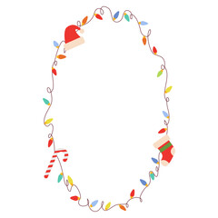 Obraz premium Christmas Theme Frame Element