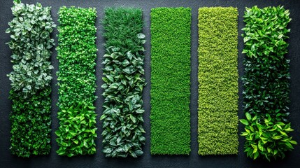 Vertical Garden Panels Assortment of Greenery for Interior Design