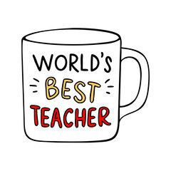  world s best teacher mug vector icon, world s best teacher mug vector illustration - simple illustration of world s best teacher mug, perfect for logos and icons world s best teacher mug 