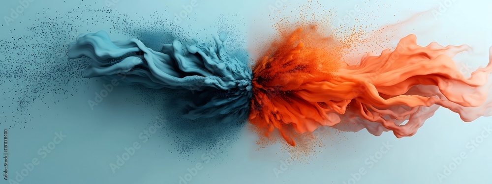 Aufkleber an abstract digital depicting the dynamic and vibrant frequencies of energy color and movement that 