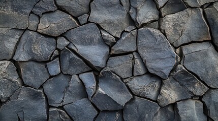 Textured Gray Stone Wall Background 