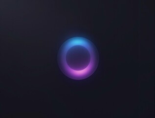 Obraz premium Minimalist Glowing Circle with Gradient Effect