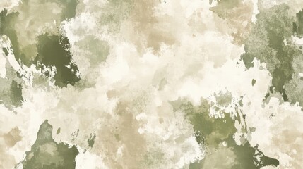 Fototapeta premium Abstract Green and Beige Watercolor Texture 