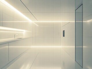 Transforming Your Space All-White Modern Kitchen Home Design Inspiration Contemporary Minimalist Seamless Cabinetry