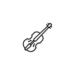 Obraz premium violin icon on transparent background 