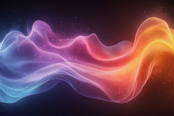Fototapeta premium Colorful Wave of Sound with Neon Gradients, Smooth Curves, and Energy in Motion