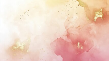 Obraz premium Elegant Abstract Watercolor with Gold Accents