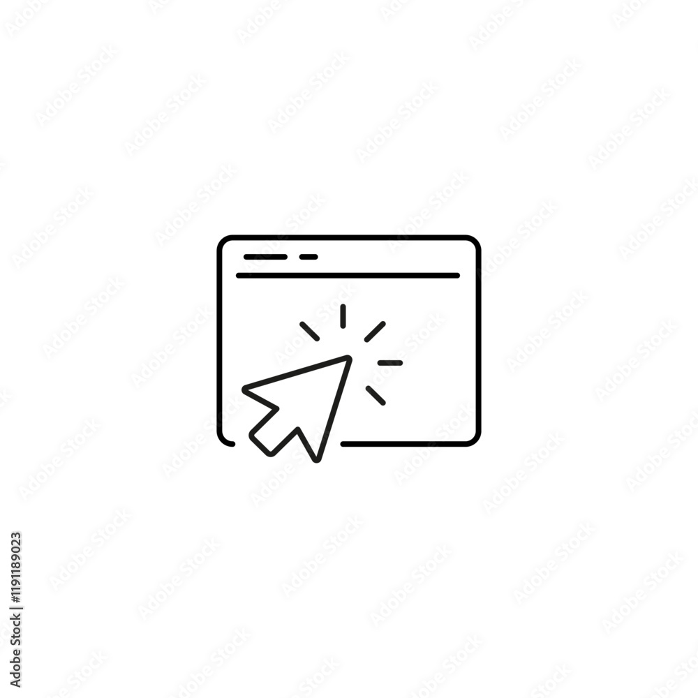 Poster communication isolated icons set. set of classic ui website icons with editable stroke