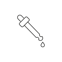 Set of pipette icons. Vector illustration.