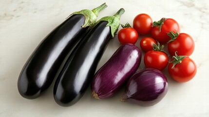 Preparing a Fresh Vegetable Medley Kitchen Food Photography Bright Environment Top View Fresh Ingredients