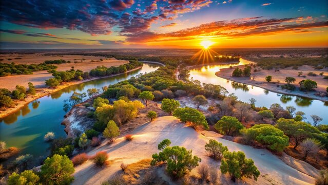 Willandra Lakes National Park Australia: Panoramic Sunrise Landscape, Ancient Riverbeds, Outback Scenery