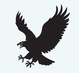 Fototapeta premium eagle silhouette icon 