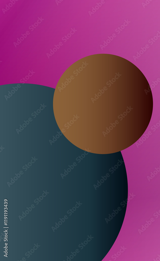 Poster vector abstract wave background with balloons. realistic abstract 3d sphere.