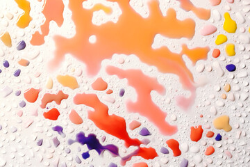 Background with colorful water drops