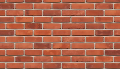 Obraz premium Textured red brick wall background seamless pattern design for construction and architecture applications