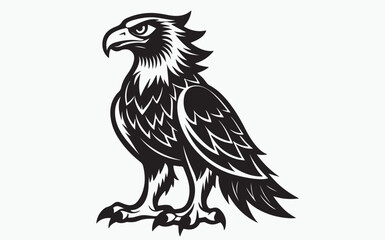 Eagle silhouette black