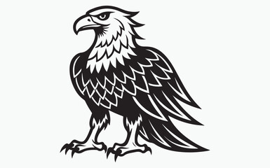 Eagle silhouette black