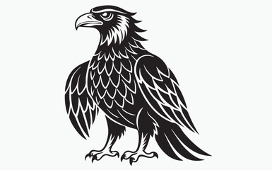 Eagle silhouette black