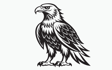 Eagle silhouette black