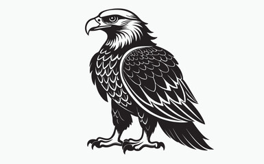 Eagle silhouette black