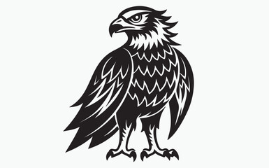 Eagle silhouette black