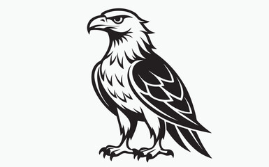 Eagle silhouette black