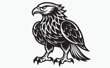 Eagle silhouette black