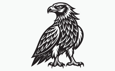 Eagle silhouette black