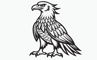 Eagle silhouette black