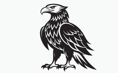Eagle silhouette black