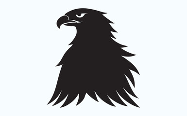 Eagle black silhouette art