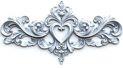 Exquisite Silver Architectural Ornament