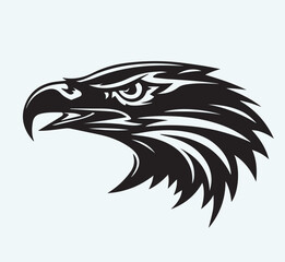 Obraz premium Eagle head mascot isolated on white background 