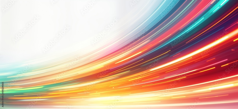 Aufkleber abstract dynamic background with vibrant colors, motion blur effect. colorful lines create sense of 