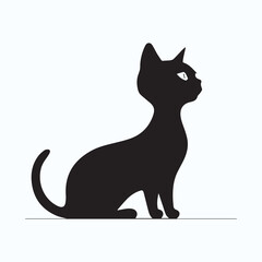 Cat black silhouette