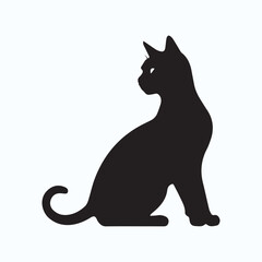 Cat black silhouette