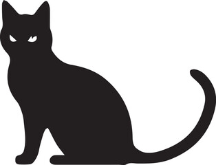 Cat black silhouette