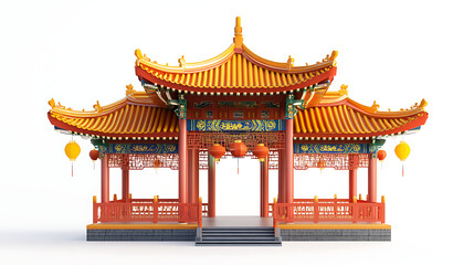 Fototapeta premium Good Stunning Chinese Pavilion Design