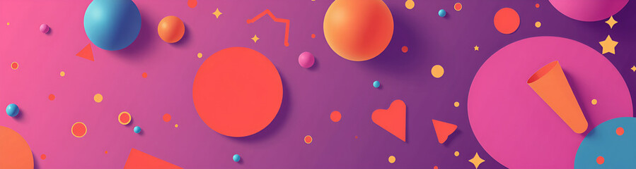 illustrazione sfondo con elementi astratti e motivi geometrici a tema surreale