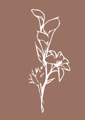 colors print for design on the background of Mocha Mousse color - color of the year 2025 according to Pantone
