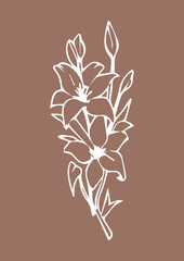 colors print for design on the background of Mocha Mousse color - color of the year 2025 according to Pantone
