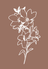 colors print for design on the background of Mocha Mousse color - color of the year 2025 according to Pantone
